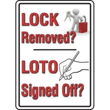 Accuform LOCKOUTTAGOUT SIGN LOCKOUT PROCEDURES MLKT505VP | Zoro