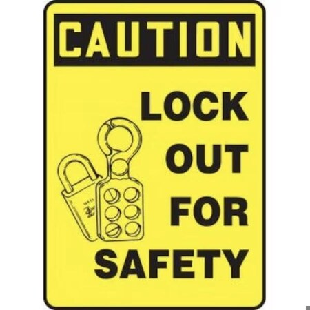 Accuform LOCKOUTTAGOUT SIGN 10 in X 7 in ALUMINUM MLKT609VA | Zoro
