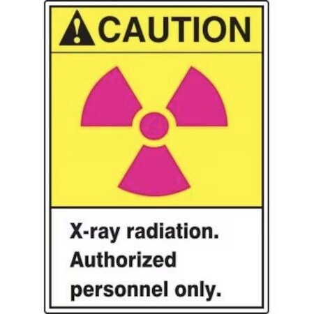 Accuform ANSI CAUTION SAFETY SIGN XRAY MRAD638XP MRAD638XP | Zoro