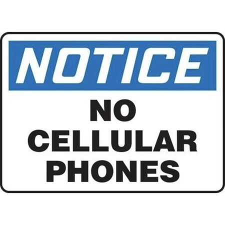 Accuform OSHA NOTICE SAFETY SIGN NO CELLULAR MRFQ827VP MRFQ827VP | Zoro