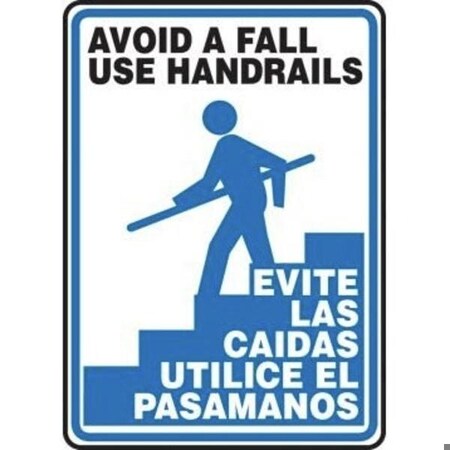 Avoid Base Sign Accuform BILINGUAL Safety Sign AVOID A SBMSTF505XP SBMSTF505XP | Zoro