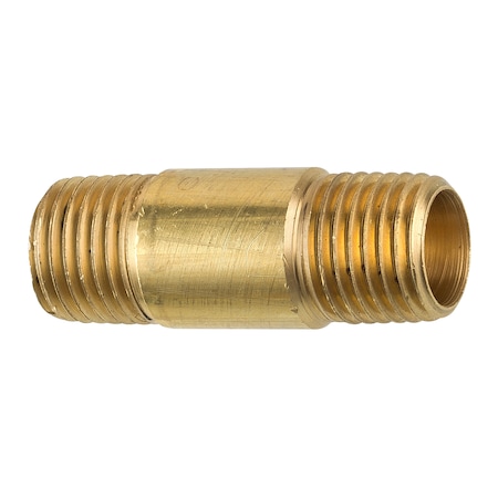 JUWO 1/2" NPT To 1/4" NPT Nipples, Brass Pipe Fitting