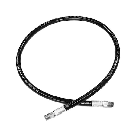 Aftermarket HYDRAULIC HOSE 3/8 X 15 INCH WITH 45Deg BEND-REPLACES ...