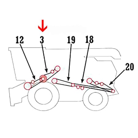 Aftermarket Z33790 Beater Belt Fits John Deere Combine 4425 4435 4435 ...