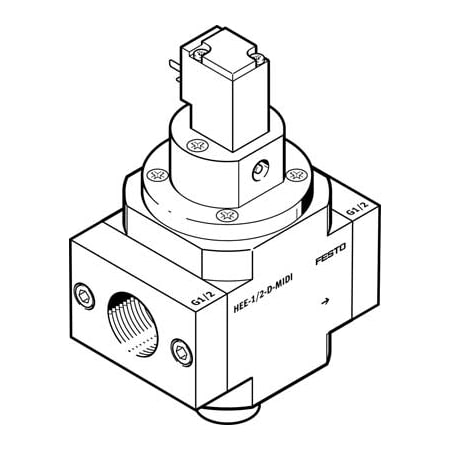 Festo On-Off Valve HEE-3/4-D-MAXI-110-NPT HEE-3/4-D-MAXI-110-NPT | Zoro