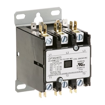 Star Point Contactor Star CONTACTOR 3 POLE, 40 AMP24V for Star Mfg - Part# 2E30700-06 ...