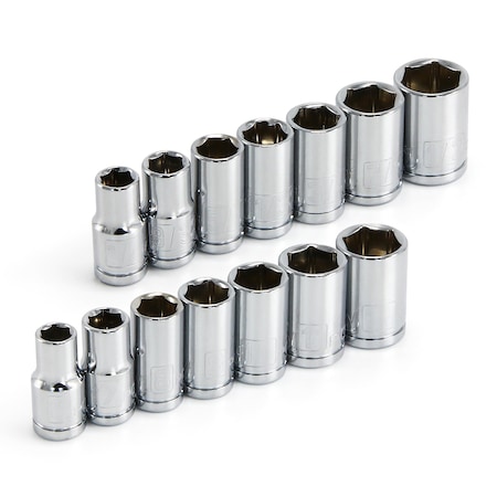 14 Pc 1/4" Drive SAE / Metric Socket Set