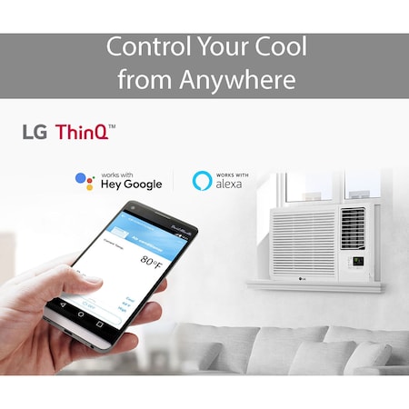 Lg 18,000 BTU Heat and Cool Window Air Conditioner LW1821HRSM