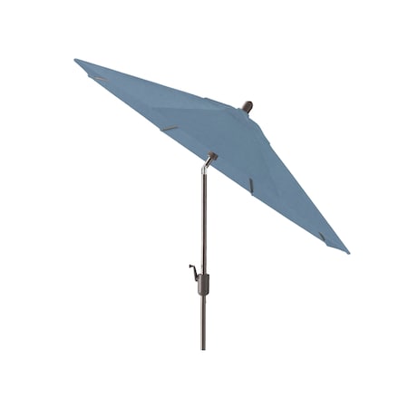 amauri patio umbrellas Amauri Outdoor Living 9ft Round Push TILT Market Umbrella with Antique  Bronze Frame (Fabric: Sunbrella Sapphire Blue) 71213-107-CS21311