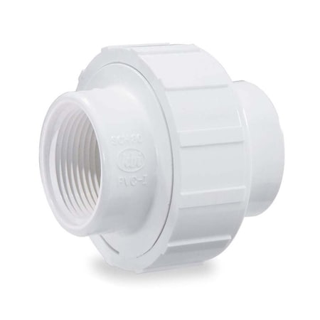 Thrifco Plumbing 2 Inch Threaded x Threaded PVC Union SCH 40 8114994 | Zoro