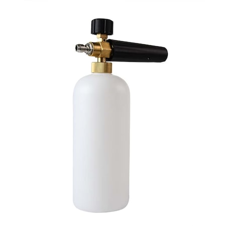 High Pressure Washer Professional Foam Cannon for Car Washing, Plastic, Black/White