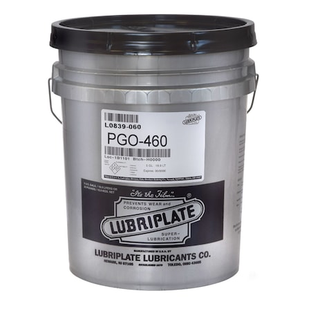 Lubriplate Pgo 460, 5 Gal Pail, Synthetic, Polyalkylene Glycol Iso-460 ...