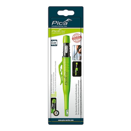 Pica Deep-Hole Marker Black (3 Pack) - Stainless Steel Tip, Permanent Ink, For Hard-to-Reach Surfaces, Industrial Marking