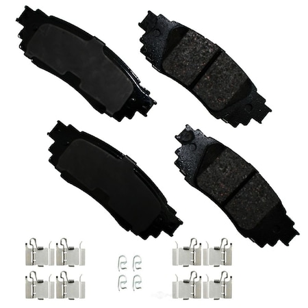 Ultra Premium Ceramic Pads, Akebono Act1879 Proact