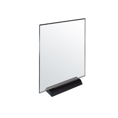Weighted Display Frame Azar Displays Acrylic Frame Sign Holder on Weighted Black Base 8.5