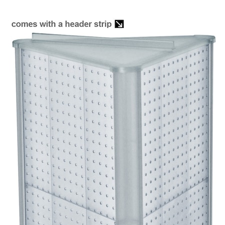 Azar Displays Three-Sided Revolving Pegboard Tower Floor Display on ...
