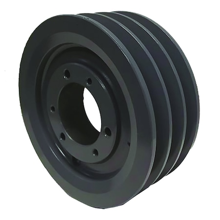 B&B Manufacturing Bushing 3 Groove V-Belt Pulley 6.35 inch OD 3B60SD | Zoro