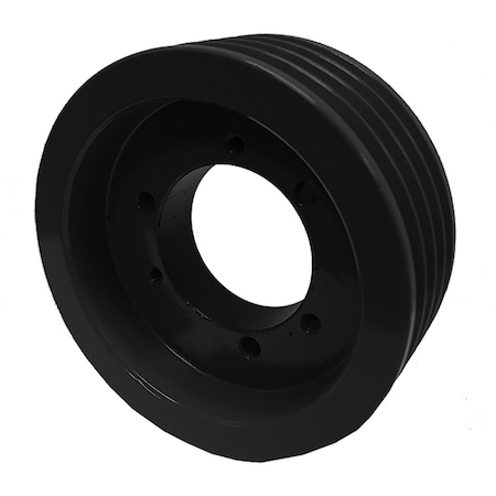 AB700 Single Groove V-Belt Pulley - 5/8" Bore, 7" OD, For A/B/4L/5L Belts, Carbon Steel Zinc-Plated