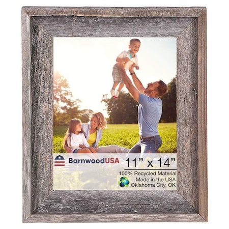 Barnwoodusa Rustic Signature Reclaimed 11x14 Picture Frame with 2 ...