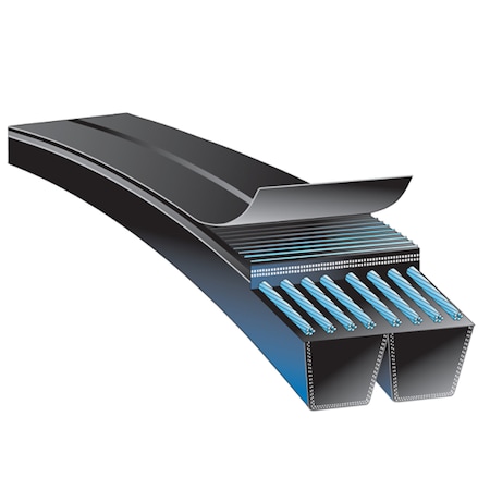 Gates 2/5VX850 Super HC Molded Notch PowerBand Belt - Heavy Duty V-Belt