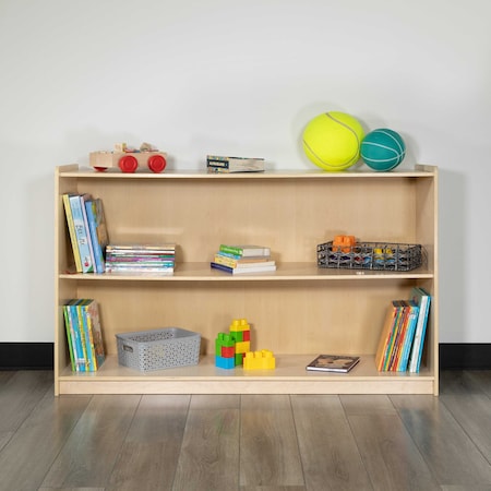 Wooden 2 Section School Classroom Storage Cabinet