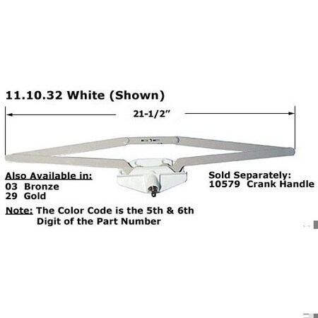 Truth Hardware AWNING ROTO GEAR OPERATOR 2109418 | Zoro