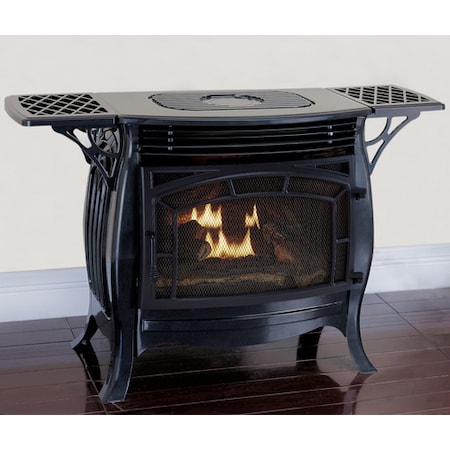 Duluth Forge Dual Fuel Ventless Gas Stove - 26,000 Btu, Remote Control  Gloss Bl FDSR25-GF | Zoro