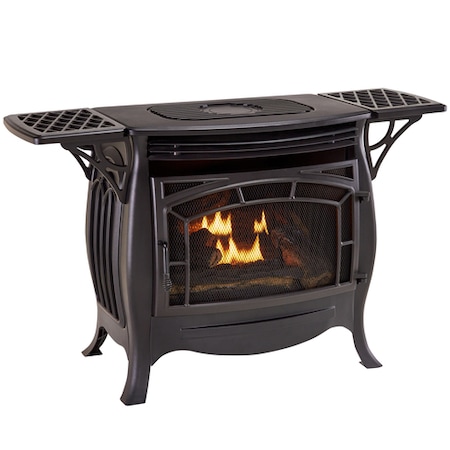 Duluth Forge Dual Fuel Ventless Gas Stove - 26,000 Btu, Remote Control  Matte FDSR25 | Zoro