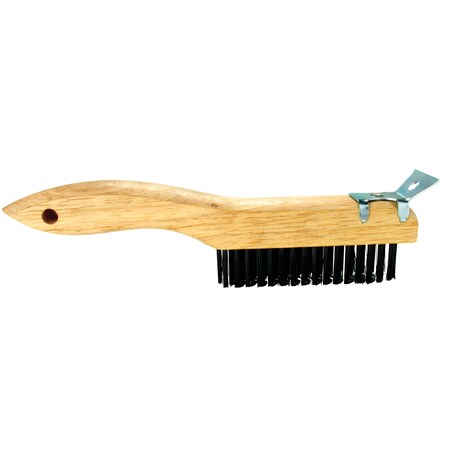 BRUSH 4X16 SHOE HDL WIRE W/ SCRAPER - Weston, WV - P & G Hardware
