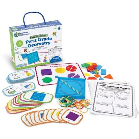 Learning Kit Shapes Learning Resources Shapes Activity, 2D/3D Shapes, Ages 6+, Multi ...