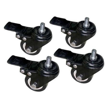 Jet 98-0129 2in Swivel Lock Casters 4 Piece Set 98-0129-JET | Zoro