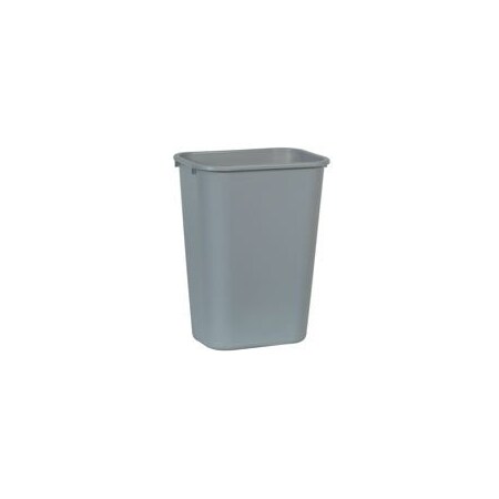Rubbermaid afvalbak rechthoekig blauw met recyclingsymbool 39ltr