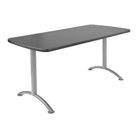 Iceberg ARC Rectangle Conference Room Training Table, Graphite Top, 30 ...