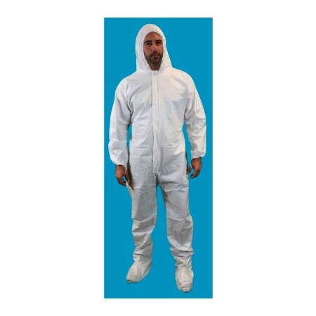 Keystone Safety Anti-Static KeyGuard Coverall w/ Hood & Boots, Elastic ...
