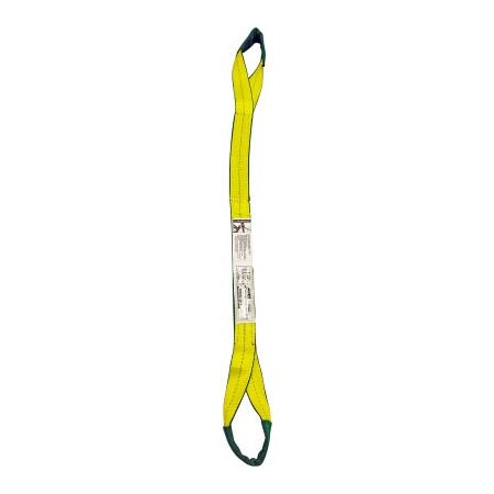 Heavy Duty 2" X 6' Polyester Lifting Straps (2-Pack) - 2-Ply, 12,800 Lbs Basket Capacity - Eye & Eye