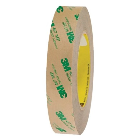 3M 1'' x 60 yds. 3M 467MP Adhesive Transfer Tape Hand Rolls, 6PK ...