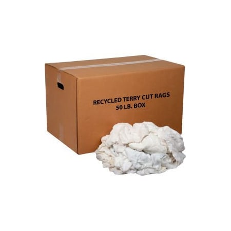Mertex Rags Monarch Brands GEC 153; Premium Recycled White Cotton Terry Cut Rags ...
