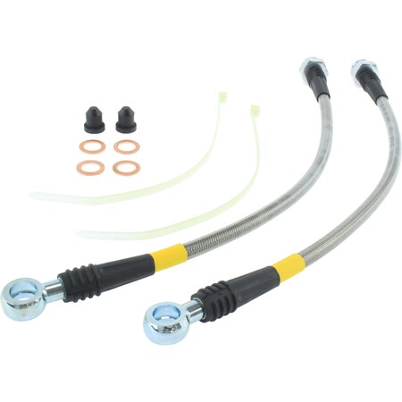 StopTech® 950.44513 - Stainless Steel Rear Brake Line Kit