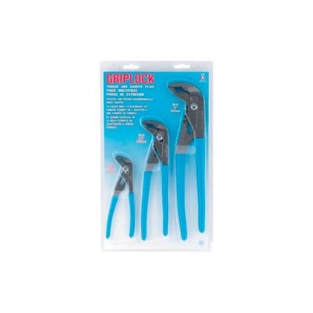 Offset Channel Locks Channellock Griplock GLS-3 3 Piece Offset Tongue & Groove Plier Set GLS ...