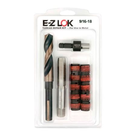 Linq Inserts E-Z Lok Thread Repair Kit, Self Locking Thread Inserts, 9/16
