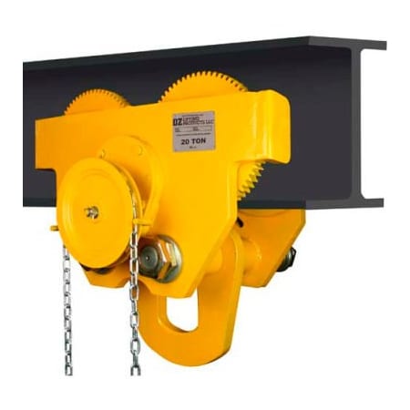 Oz Lifting Products OZ Lifting Geared Beam Trolley 20 Ton Capacity ...