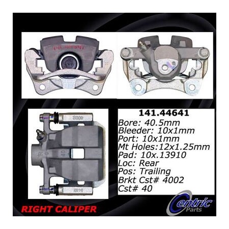 Centric Posi Quiet Loaded Caliper , Posi Quiet 142.44641 | Zoro