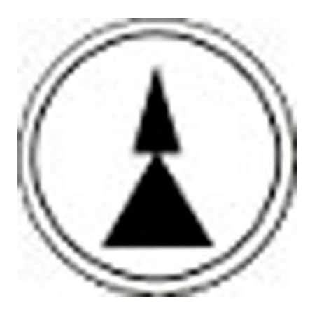 Springer Controls Co T.E.R., Two Speed Arrow White Button Insert, Use w ...