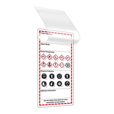 Incom Rack Labels Top Tape And Label INCOM GHS1316 GHS Style Blank Self-Laminating ...