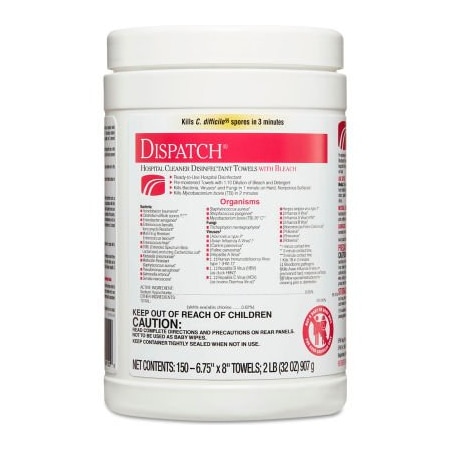 Clorox Clorox Healthcare Dispatch Cleaner Disinfectant Towels, 6 3/4 X ...