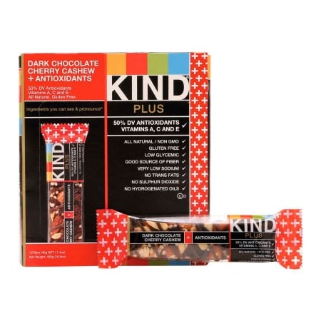 Kind KIND Plus Nutrition Boost Bar, Dk Chocolate Cherry Cashew w ...