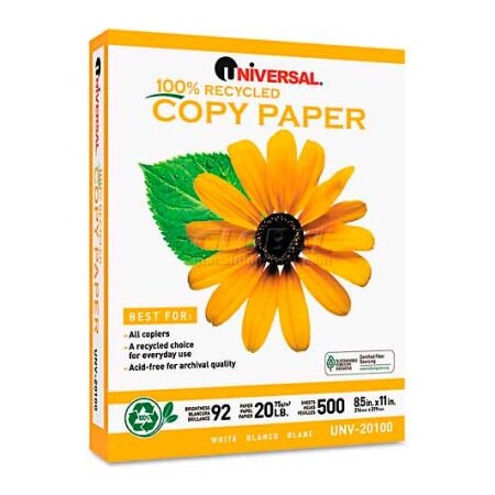 United Stationers Supply Recycled Copy Paper - Universal UNV20100 ...