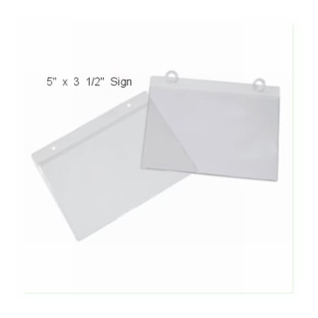 Rnr Plastics 50PK 5x35 Sign Pocket 100-4430 | Zoro