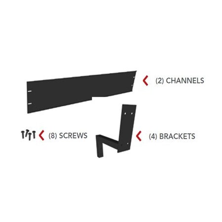 8 Header Racking Screen Retail Firstrporation 8' Header HDW Kit HDR-HARDWARE | Zoro
