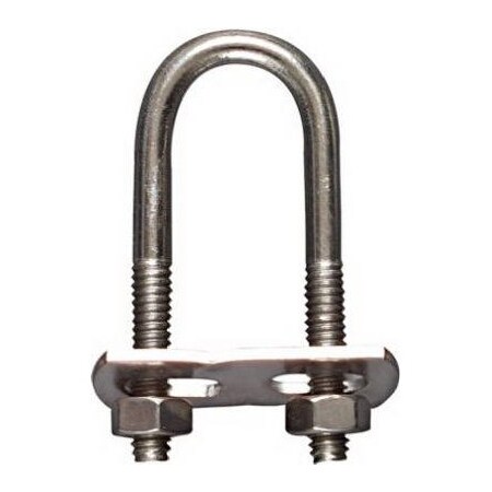 10-Pack Stainless Steel Eye Bolts, 1/4" X 2" With Nuts - National Hardware